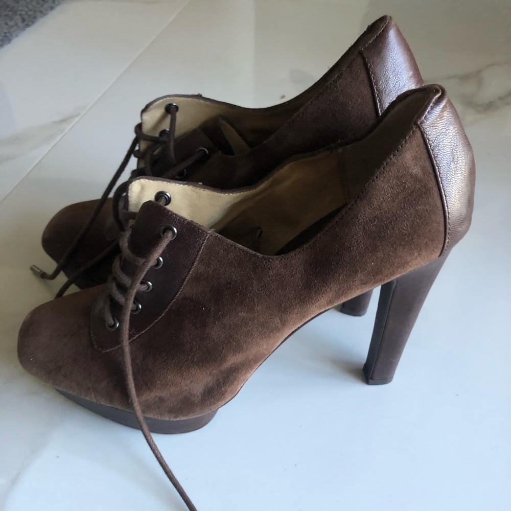 MICHAEL by Michael Kors suede platform booties